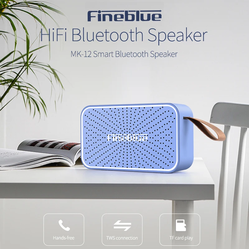 Беспроводная Bluetooth-Колонка Fineblue MK12 супер стерео глубокие басы сабвуфер поддержка