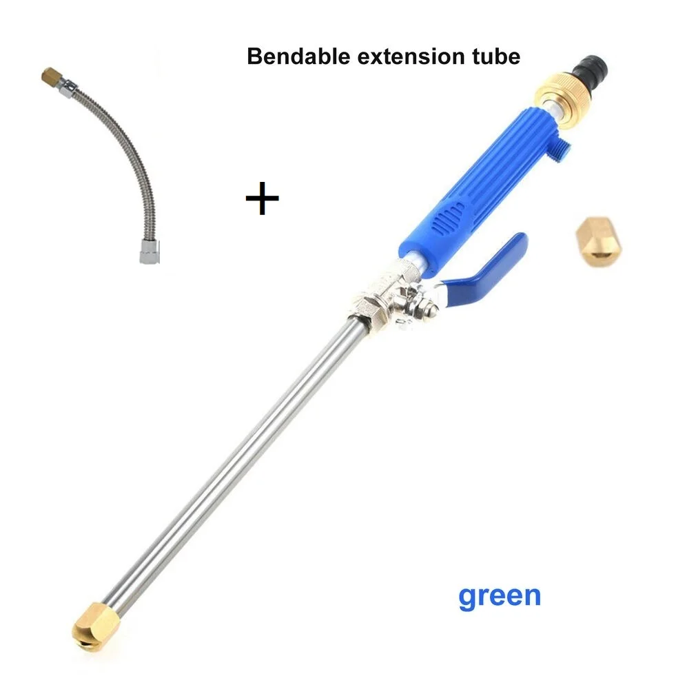 Extendable Blue Автомобильный водяной пистолет высокого давления, Омыватель струи воды, садовая мойка, шланг, насадка, распылитель, поливочный спринклер, инструменты - Цвет: Extendable Blue
