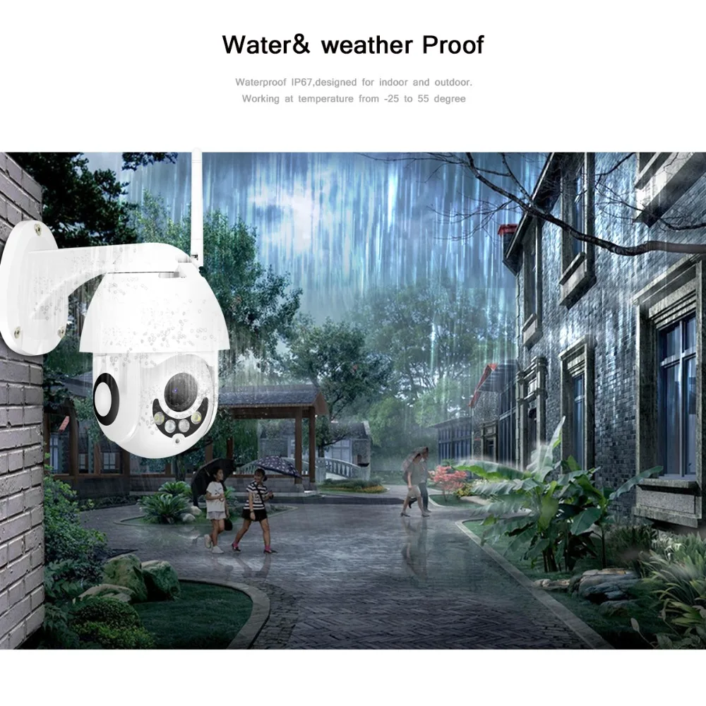 Беспроводная ip камера BESDER Pan/Tilt 1080P Мини купольная Wi Fi Проводная двухсторонняя