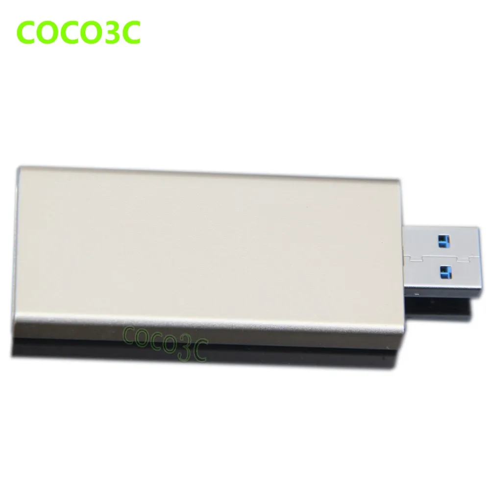 USB 3 0 к B key M.2 SATA SSD корпус USB3.0 NGFF + M Ключ адаптер M2 мобильный ящик для Transcend MTS400 PLEXTOR |