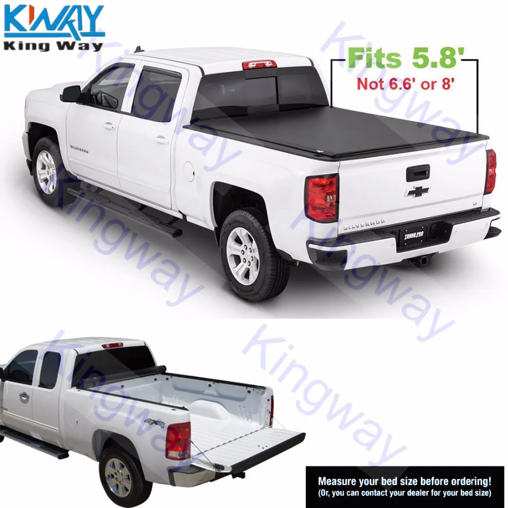 King Way-булочка вверх шторка 5.8Ft кровать для 2007-2013 Chevy Silverado GMC Sierra