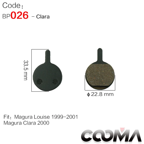 026-Clara 4 пары велосипедных тормозных колодок для SHIMANO, AVID, SRAM, Fomula, Hayes, Magura и других гидравлических дисковых тормозов, черный класс - Цвет: 026-Clara