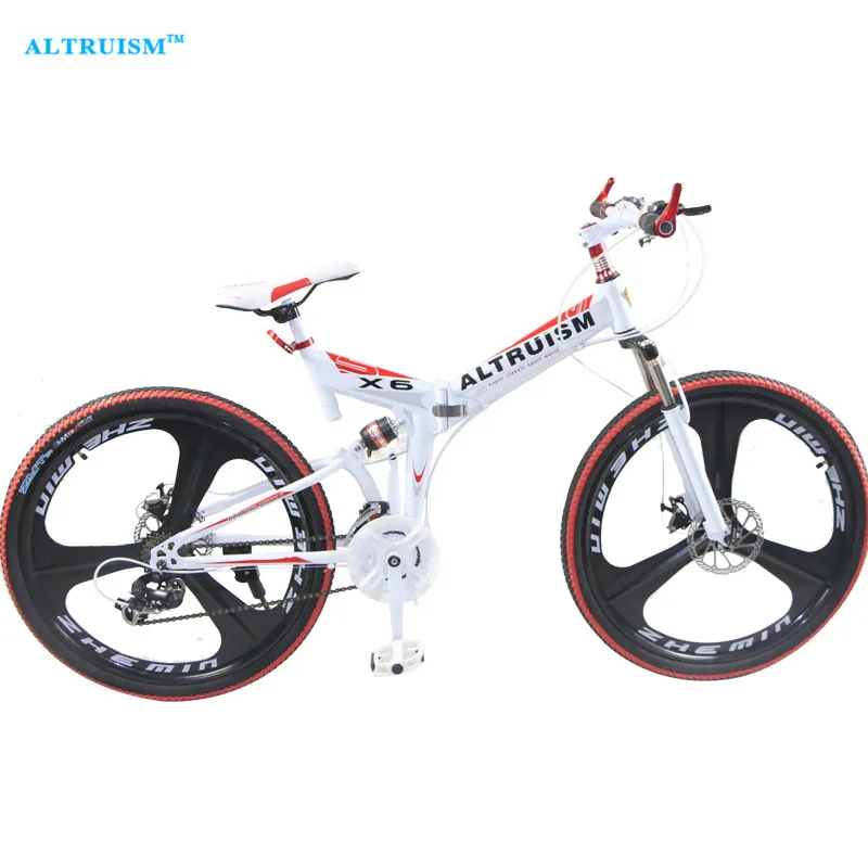 горный велосипед Альтруизм X6 21 Скорость Горный Велосипед Bicicleta 26 Стали Складной