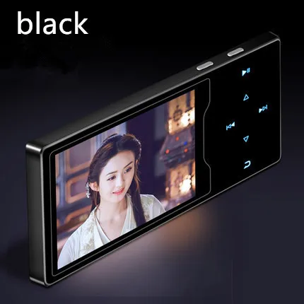 Продукт, RUIZU D08, Mp3 плеер, Usb, 8 ГБ, 16 ГБ, для хранения, 2.4in, HD, большой цветной экран, воспроизведение, высокое качество, радио, Fm, электронная книга, музыкальный плеер - Цвет: Черный