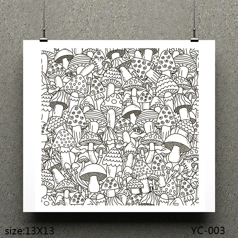 AZSG Mushroom /Mushroom Army Clear Stamps For Scrapbooking DIY Clip Art /Card Making Decoration Crafts | Дом и сад
