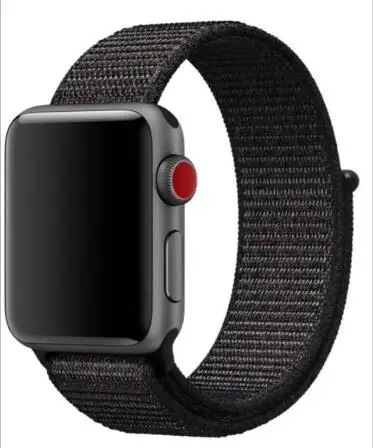 Серия 5/4/3/2/1 сплетенный ремешок для наручных часов Apple Watch нейлоновым ремешком Спортивная петля 38 мм/42 мм, ремень для наручных часов iwatch, голубым опалом геометрической формы