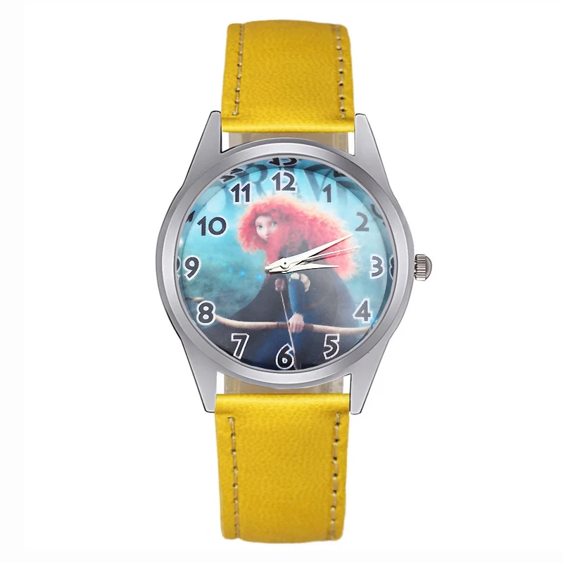 Cute Cartoon pretty girl style Children's Watches Women's Students girls Boys Quartz Leather strap Wrist Watch JC82 | Наручные