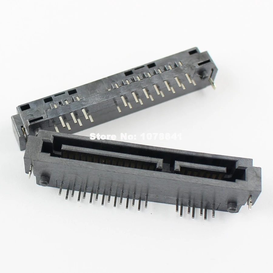 5 шт. Sata 7 + 15 Pin 22 правый угол погружения Тип Мужской разъем адаптера|connector male|connector