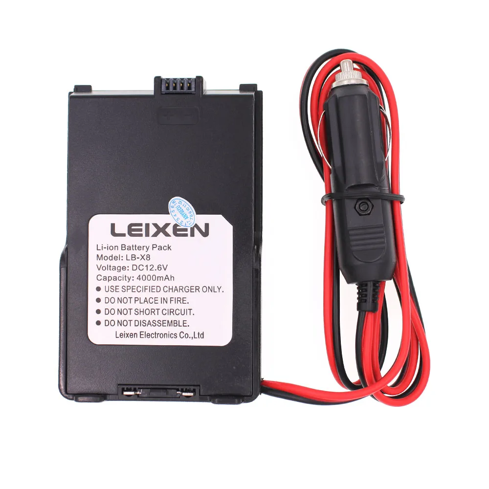 Фото Оригинальное автомобильное зарядное устройство Leixen для Leixen Note UV-25D, двухстороннее радио №1