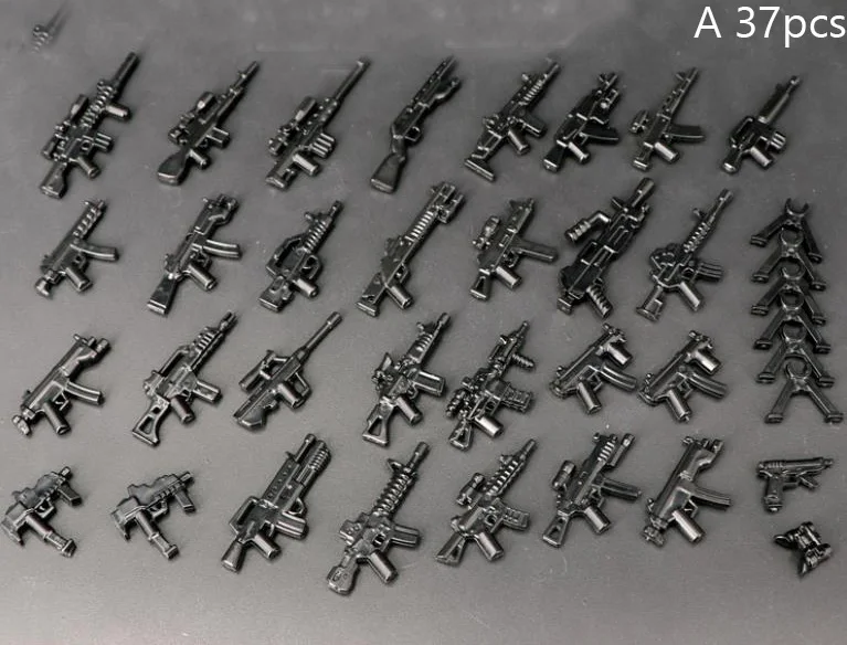Стиль, военная упаковка оружия, оружие WW2, войны, Наука для MOC, часть, строительные блоки, модель, игрушки для детей, X237 - Цвет: A