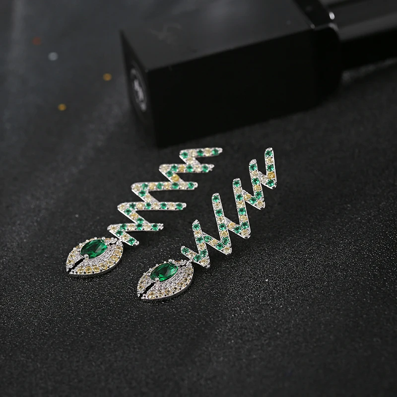 Женские свадебные серьги-подвески GAOLA с изображением животных рыбы зеленого