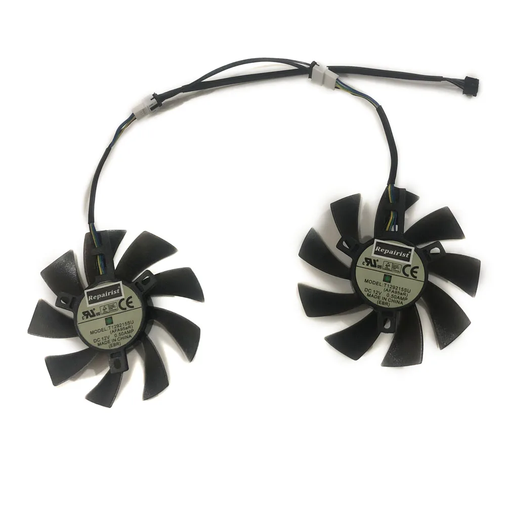 Кулер для видеокарты 2 шт./лот GPU RX 470/570 ARMOR вентилятор Видеокарты Radeon RX570 MSI RX470