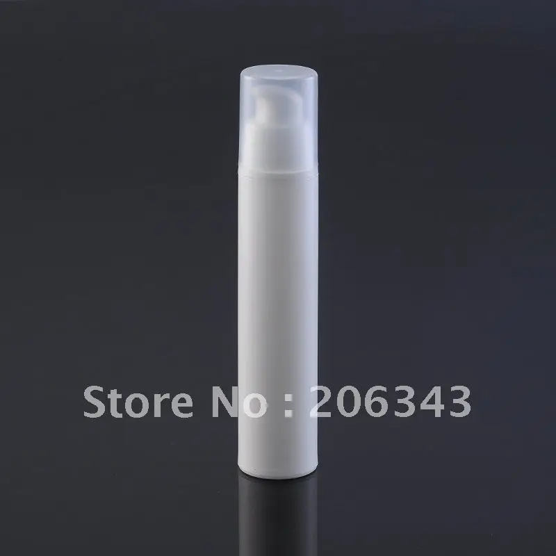 50 мл Белый безвоздушный вакуумный насос бутылка для лосьона используется