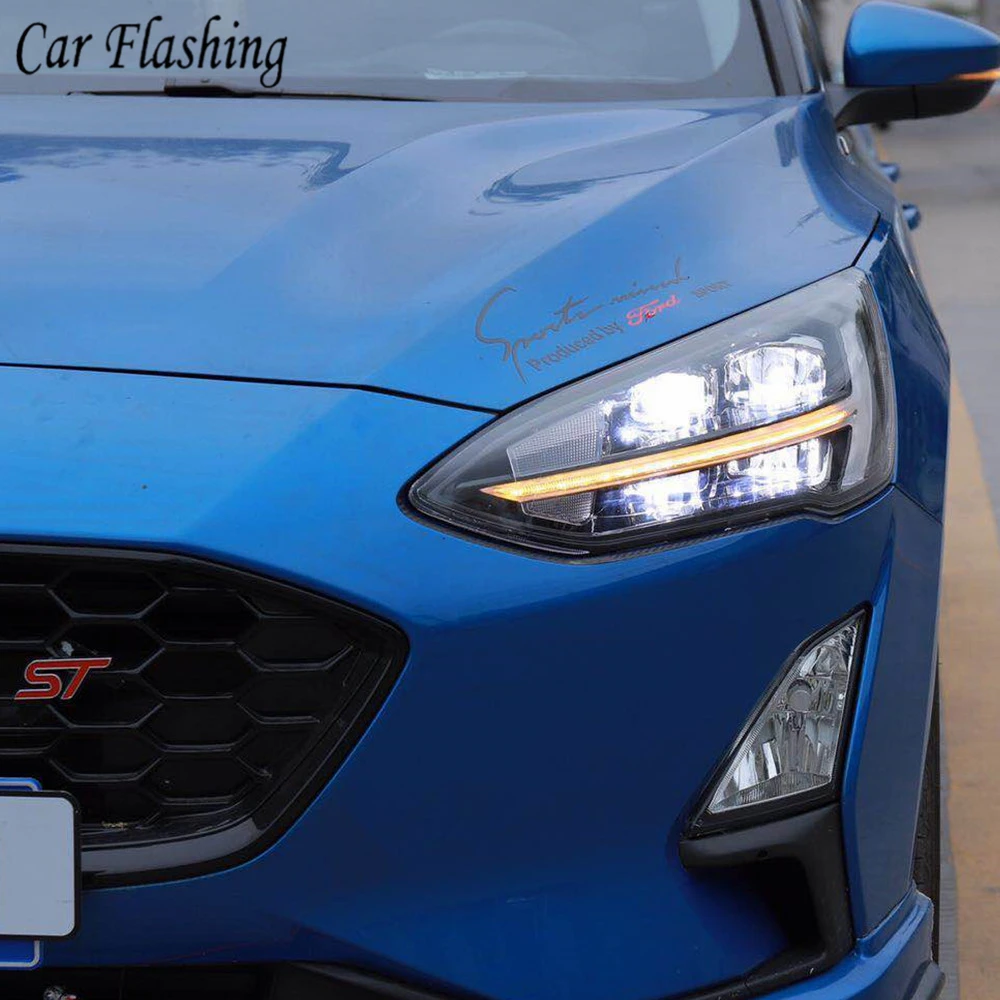 Автомобильная проблесковая 2 шт. автомобильный Стайлинг для Ford Focus 2019 головной