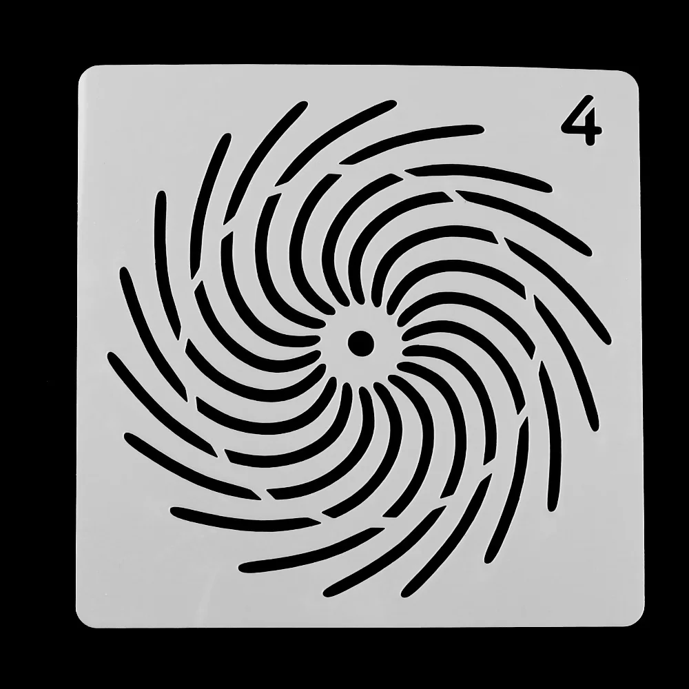 8 шт./компл. Мандала вспомогательные трафареты для наслоения стен Живопись штамп