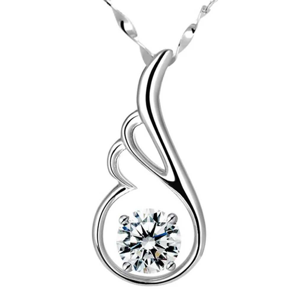 Женская серебряная подвеска в виде ангельских крыльев|silver angel wings|silver angelangel wing silver