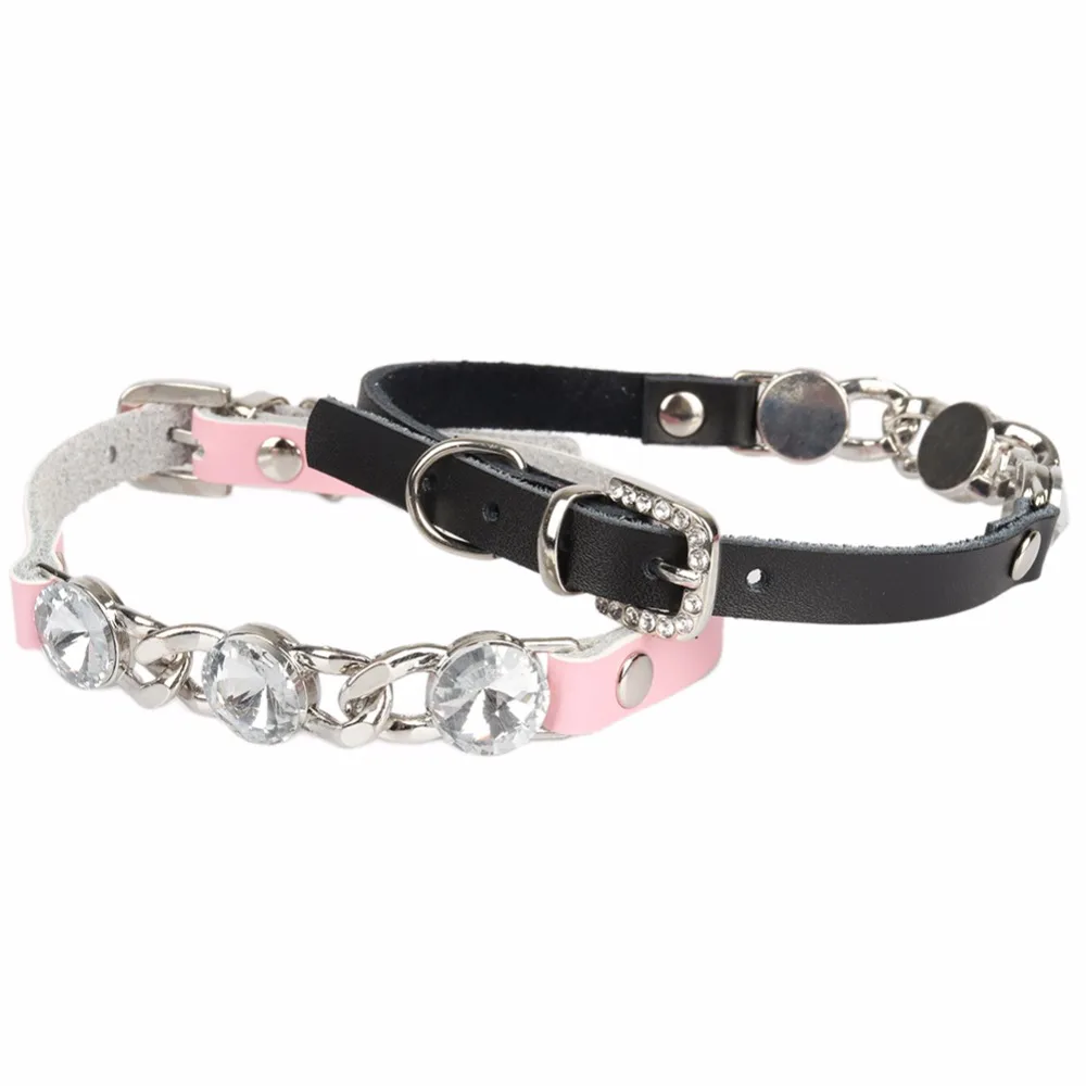 Traumdeutung маленькие ошейники для кошек из натуральной кожи мягкий ошейник котенок