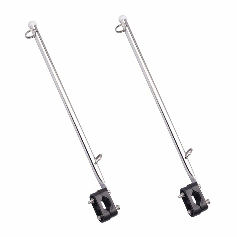 Рельсовое крепление 14 &quotфлаг лодки Pole Holder из нержавеющей стали 7/8&quot 1