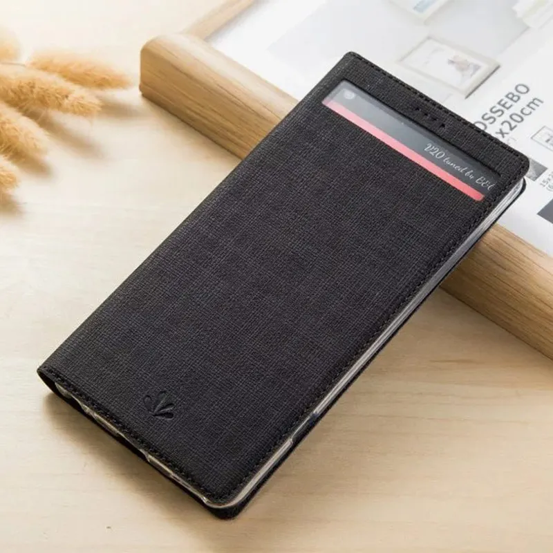 Автоматический кожаный флип-чехол на магните для LG V20 чехол вид окна функция сна чехол для телефона для LG V20 мягкий чехол для телефона из ТПУ - Цвет: Black