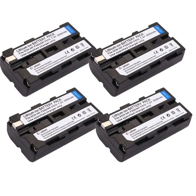 7,2 V 3000 мА/ч, NP-F550 NP F550 NPF550 Камера Батарея для sony NP-F330 NP-F530 NP-F570 NP-F730 NP-F750 Hi-8 GV-D200 D800 TRV81 SC55 - Цвет: 4battery