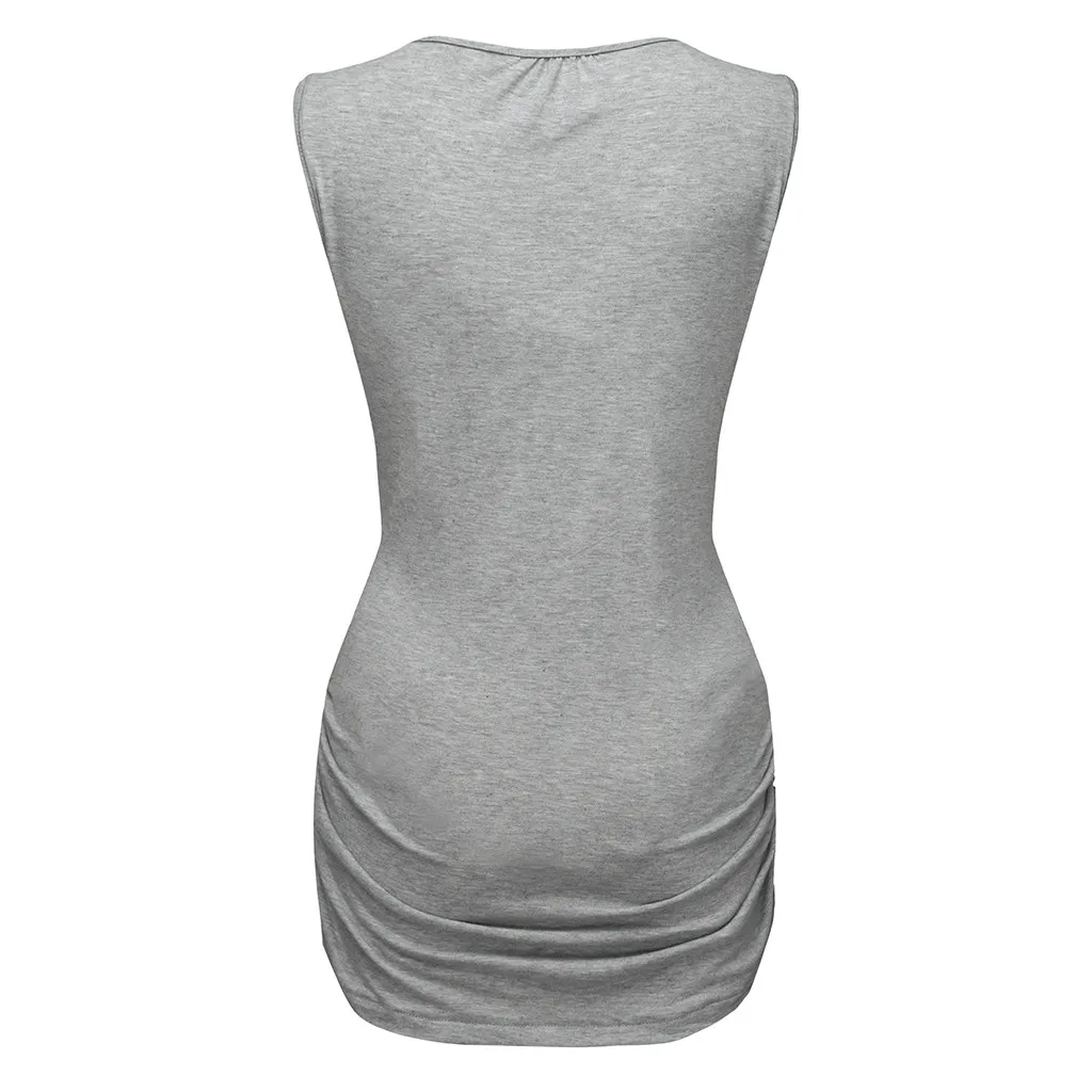 

Women Pregnant T-Shirt Strappy Vest Nursing Tops Maternity Breastfeeding Blouse Women Pregnancy Shirts Vetement Femme 2019