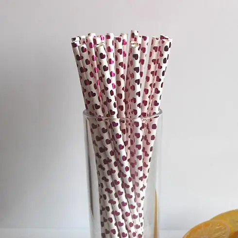 Послушание 50 шт. он Книги по искусству Bronzing Бумага Трубочки детский день рождения