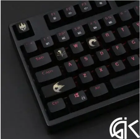 REINHARDT 4 шт./компл. keysets подсветка OW ключ Шапки из АБС-пластика с гравировкой клавиши блеск-через для патруля gamer механическая клавиатура ANSI черный - Цвет: REINHARDT