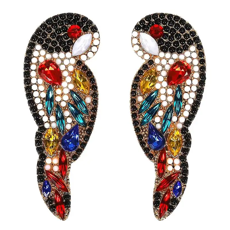 Dvacaman, Boho, новые серьги в виде птиц, длинные висячие серьги для женщин, трендовые уникальные серьги с кисточками из смолы, массивные Свадебные ювелирные изделия