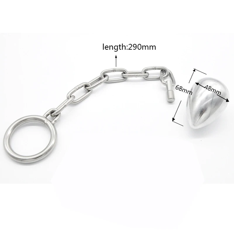 Длинная цепочка из нержавеющей стали большой анальный эспандер Анальная пробка