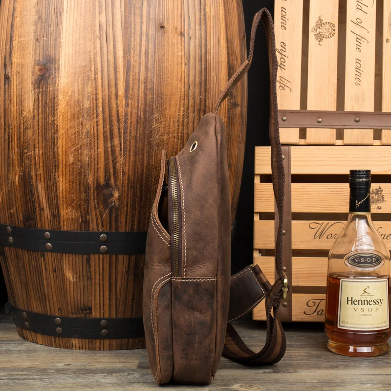 Мужские сумки-мессенджер из натуральной кожи сумки на плече груди винтажные crazy