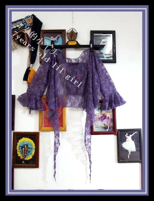 Кружевной топ для танца живота Цыганская Богемская Корея маленькие фланец