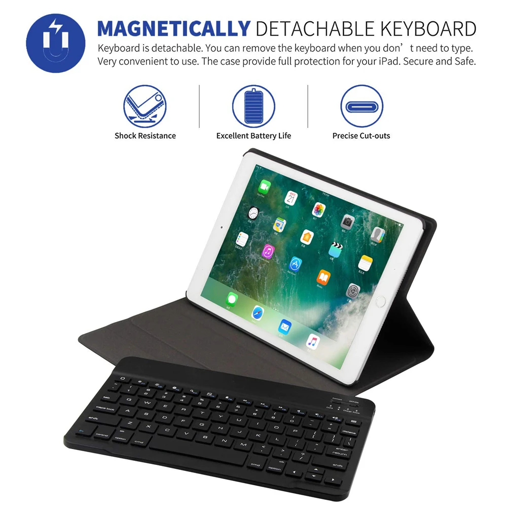 Bluetooth клавиатура чехол для iPad Mini 5 4 3/2/1 Air 1/2 чехол для iPad / 9,7 Pro 10,5 11 дюймов MacBook Air 3 10,5 крышка клавиатуры