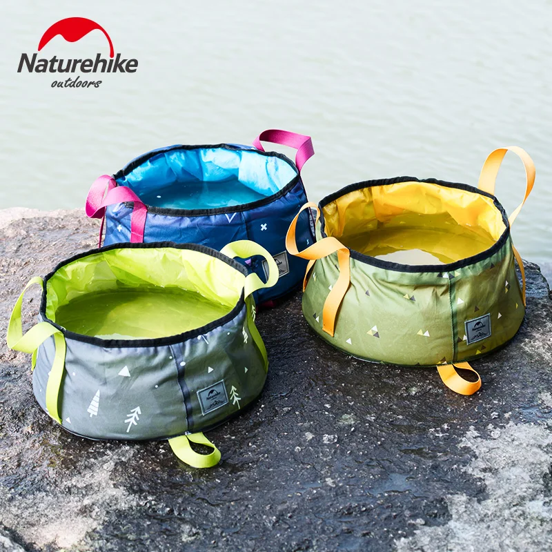 Сумка для воды Naturehike объем 10 л 16 раковина легкая емкость хранения ведро душа