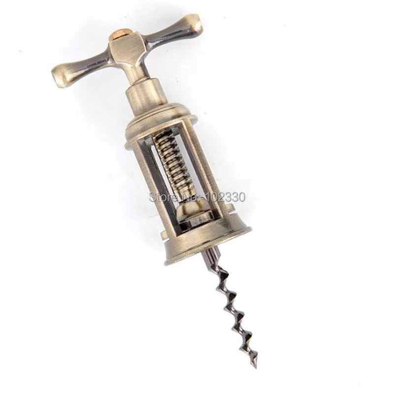 Beste 50 Stks Retro Rode Wijn Flesopener Zinklegering Corkscrew Cork Puller Remover Champagne Opener Antiek Brons