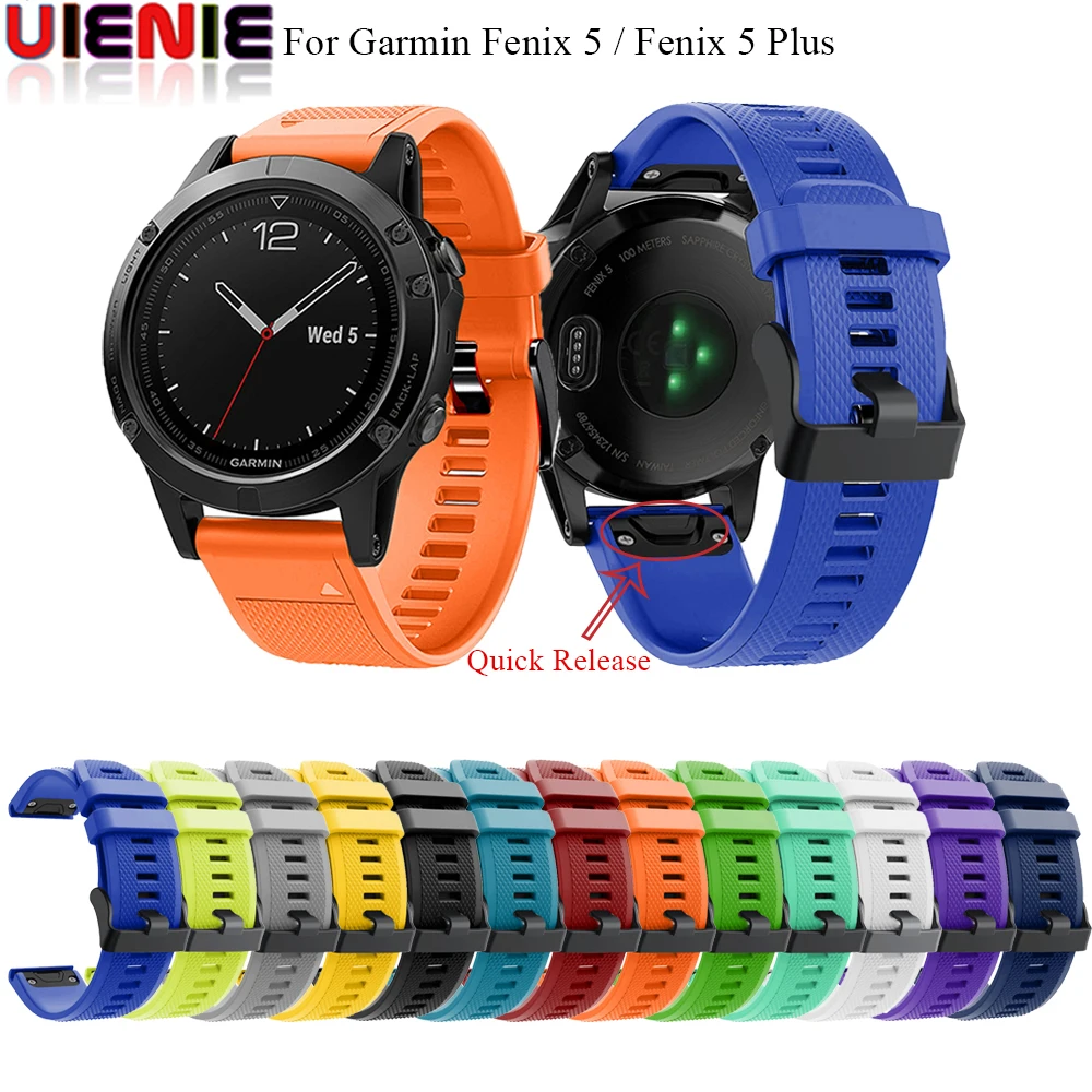Для Garmin Fenix 5/5 plus Quick fit 22 мм браслет ремешок Смарт-часы силиконовый Easyfit ремешок для Forerunner 935/Approach S60