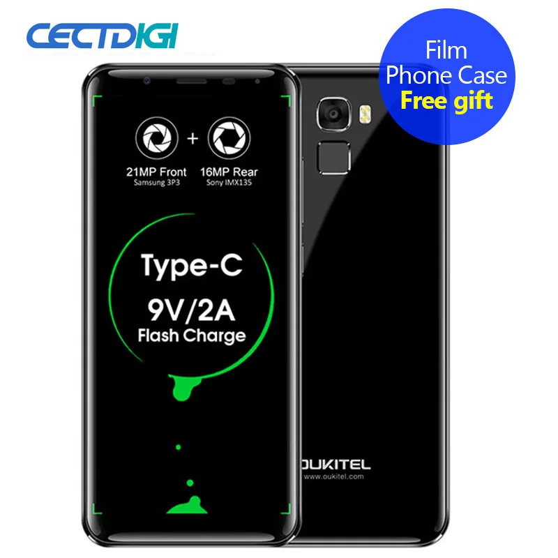 Смартфон Oukitel k5000 4/64ГБ 16МП+21МП 5000мАч Android 2 SIM карты|android 7.0|smartphone 5000mahocta core |