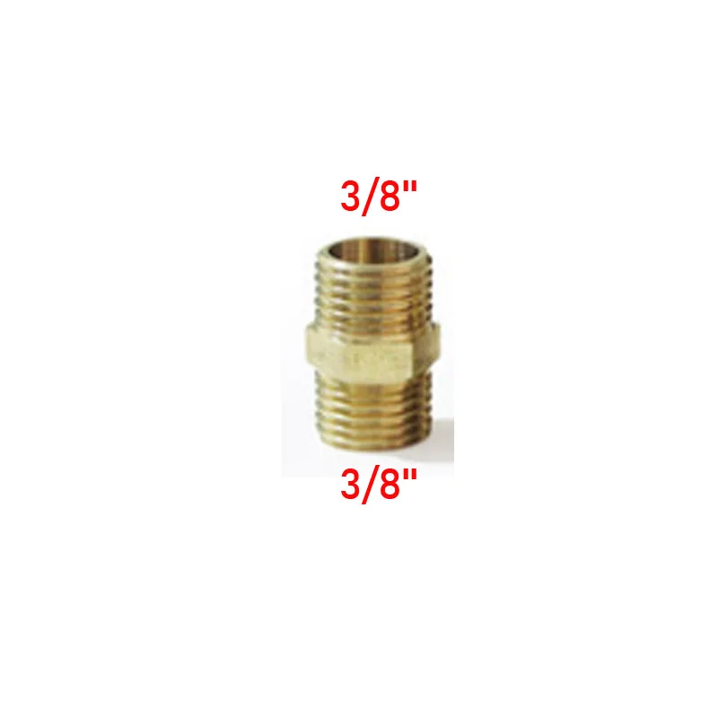 3M-3M Латунная трубка пневматические установки 1/" 1/4" 3/" 1/2" 3/4 ''BSP Мужской X мужской изменить шестигранный ниппель трубы разъем адаптера Муфта - Цвет: 3M-3M