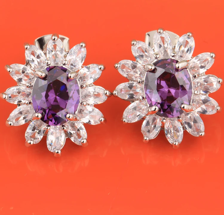 Комплект из колье и серёг с цирконом|fashion jewelry set|jewelry setsjewelry sets fashion |