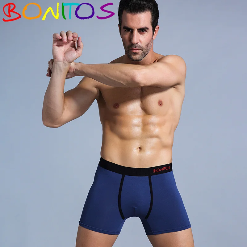 B2 Blue Black 2 BONITOS Бренды трусы мужские боксеры хлопок calvin шорты боксеры мужские хлопок Tmall мужские трусы-боксеры Высокое качество Men Boxer мужское белье нижнее белье для мужчин мужчин cueca боксер эркек боксер мода - Цвет: B2 Blue Black 2