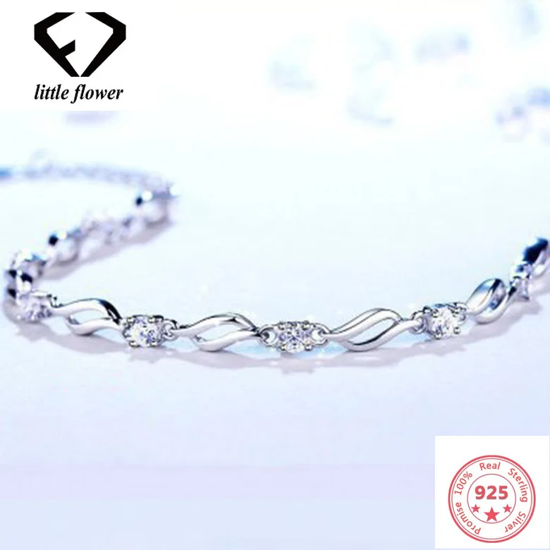 S925 Серебряный бриллиантовый браслет женский драгоценный камень Anillos Bizuteria Bague или