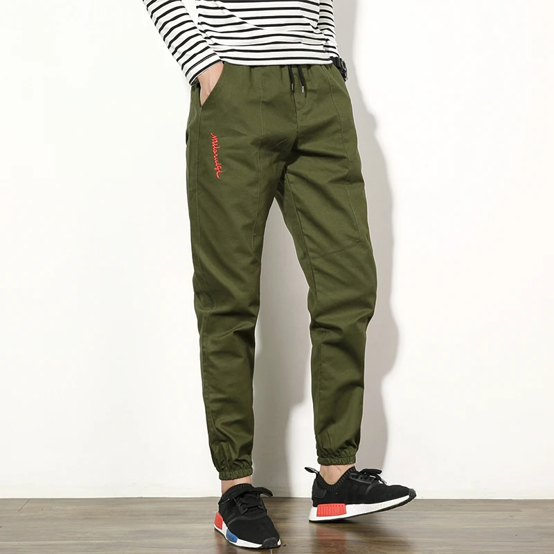 Шаровары новый стиль мода 2016 мужские брюки Узкие тренировочные падение