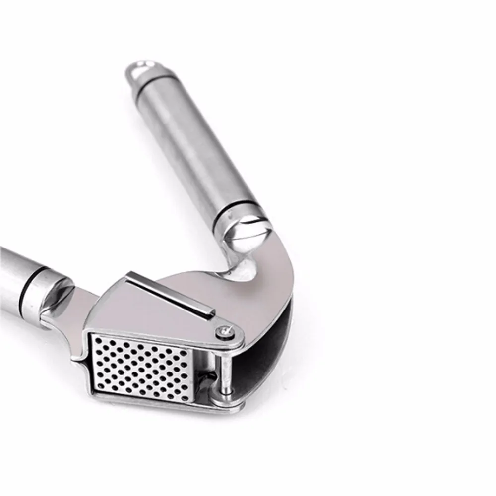 Stainless Steel Garlic Press - Crush and Mince Cloves &amp Ginger Easily Oval Handle kitchen accessories gadget cuisine B419 | Дом и сад