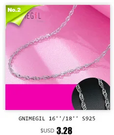GNIMEGIL золото Цвет/серебро Цвет тонкий 2 мм цепи коробки Цепочки и ожерелья для Для женщин Для мужчин Дети 16/18/20/22/24/26/28/30 дюймов ювелирное изделие ожерелье для официальных случаев