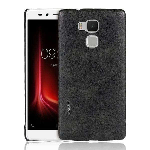 Чехол для Vernee Apollo Lite, чехол для Vernee Apollo Lite, деловой чехол, роскошная винтажная Обложка на заднюю панель из искусственной кожи - Цвет: BLACK