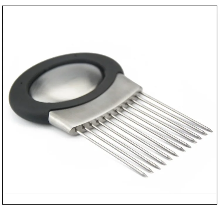 Лук держатель слайсер растительная инструменты резак для томатов мясных вилка +