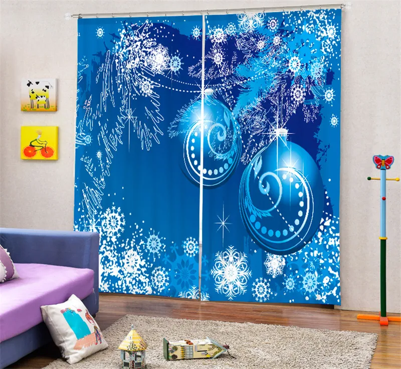 Роскошные 3D занавески для спальни гостиной офиса гостиницы рождественские