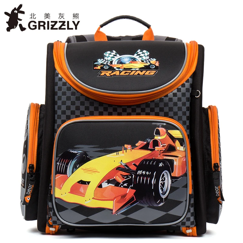 Гризли Россия детские школьные сумки для мальчиков ортопедические молнии