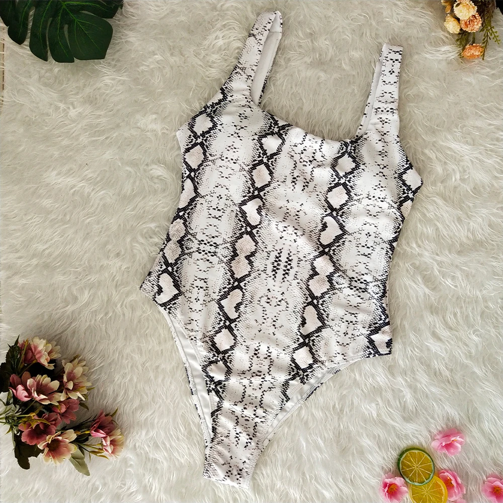 OMKAGI Цельный купальник с животным принтом сексуальный женский Maillot De Bain Femme