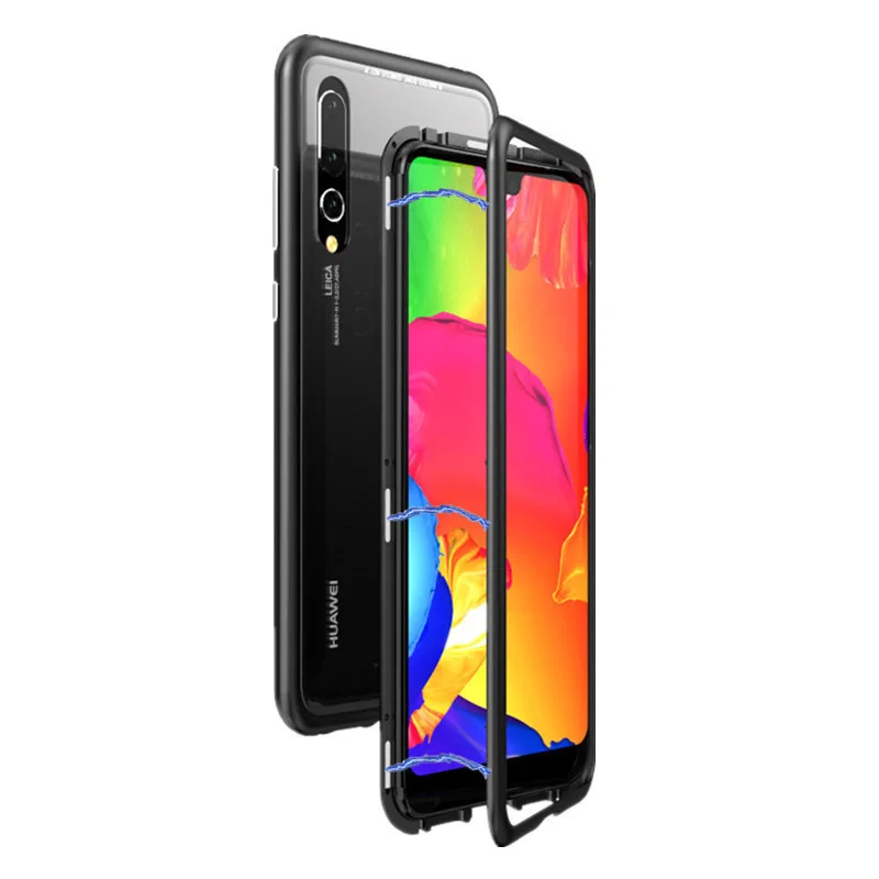 HUAWEI P30 Pro Magnetic Adsorption Case Ultra Phone For Huawei P20 P20Pro Magnet Tempered Glass |