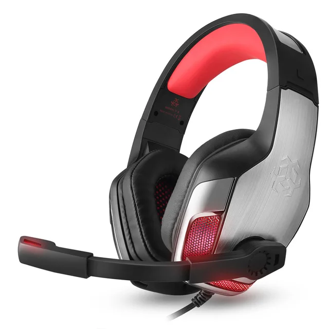 Hunterspider V 4 3 5 мм Игровые наушники супер бас для игр с микрофоном светодиодный свет